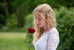 Konfirmand Portræt af konfirmandinde