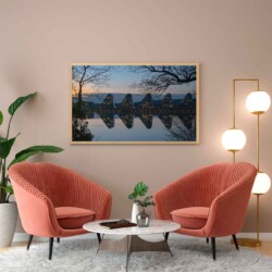 Hygge i venteværelset? motiv på væggen