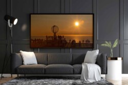 Stemningsmotiv på væggen i stuen motiv på væg - stue