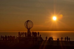 Motiv fra midnatssol på Nordkapp Motiv fra midnatssol på Nordkapp