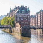 Speicherstadt i modlys