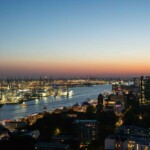 Solnedgangsfarver fra St. Michaels kirketårn